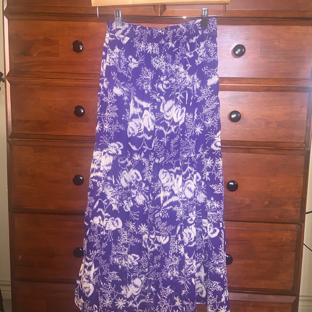 Ba&sh skirt size 0/XS blue/purple and white brand new